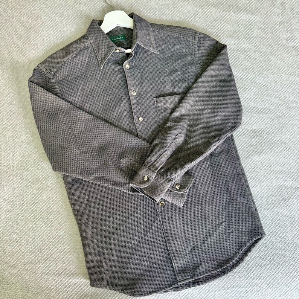 CANALI Mens Button Down Shirt Italy Italian 38/15